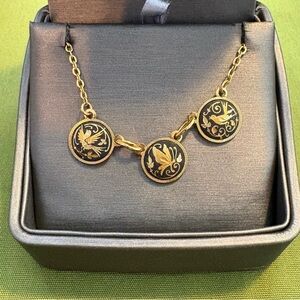 Antique Gold Toned Festoon Style Necklace